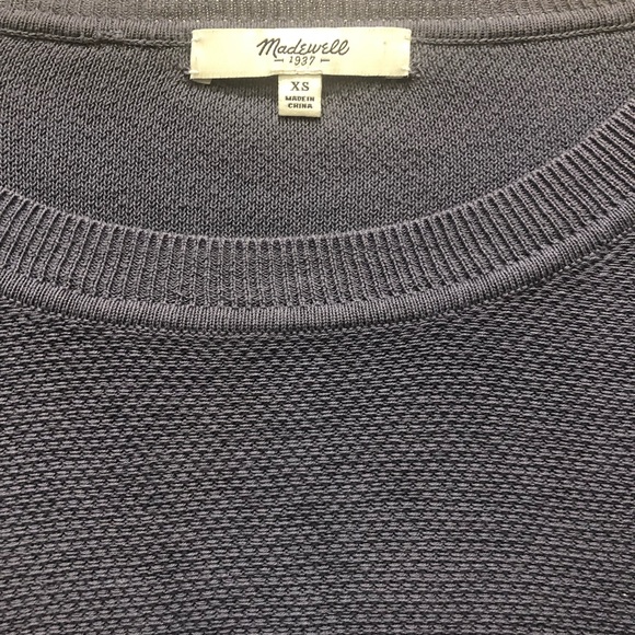 Lightweight Madewell sweater with striped sleeves - Picture 4 of 4